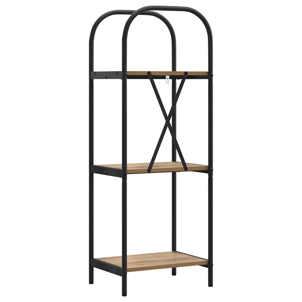 vidaXL Raft pentru cărți stejar artizanal 40 x 30 x 109 cm