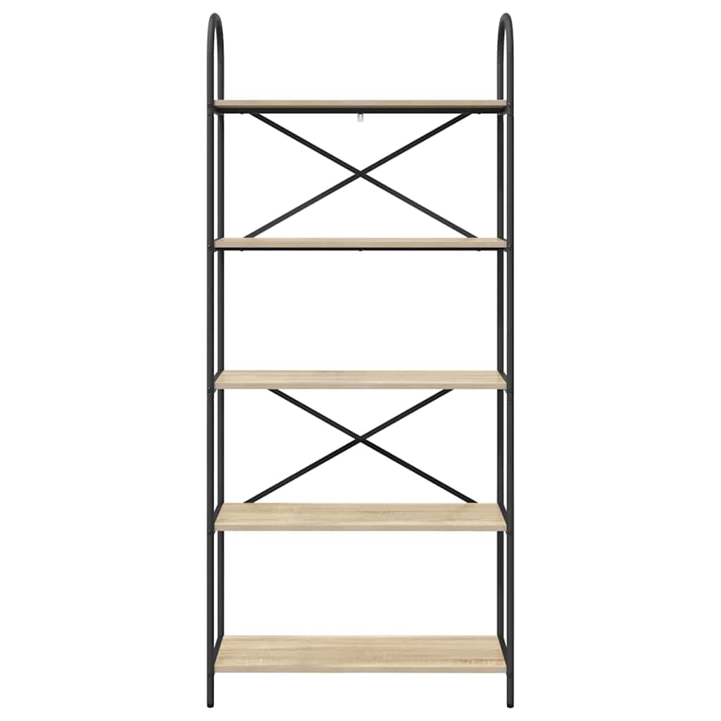 vidaXL Raft pentru cărți Stejar sonoma 80 x 30 x 183 cm Lemn compozit