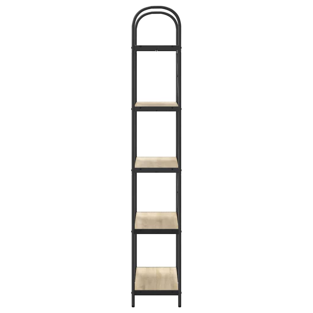 vidaXL Raft pentru cărți Stejar sonoma 80 x 30 x 183 cm Lemn compozit