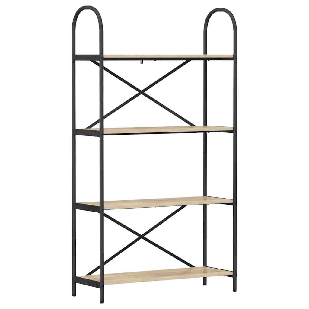 vidaXL Raft pentru cărți Stejar sonoma 80 x 30 x 146 cm Lemn compozit