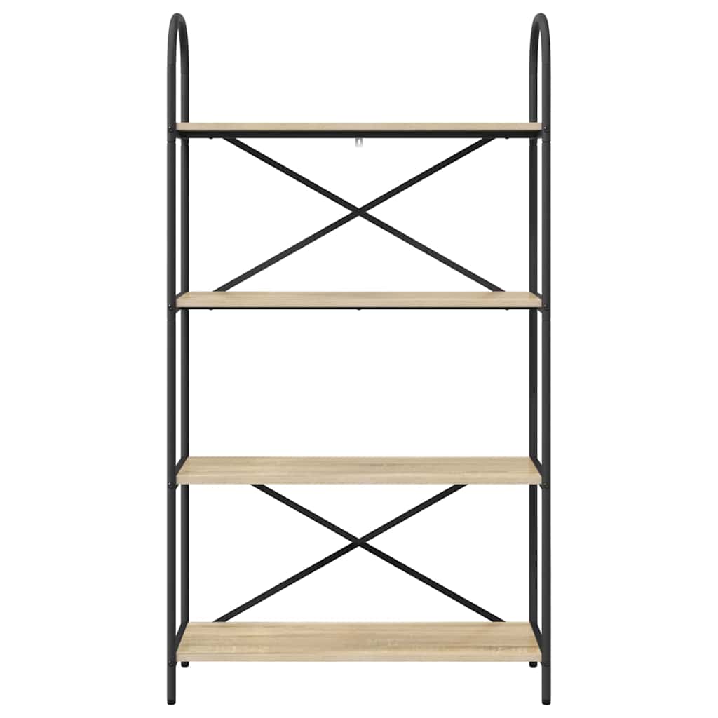 vidaXL Raft pentru cărți Stejar sonoma 80 x 30 x 146 cm Lemn compozit