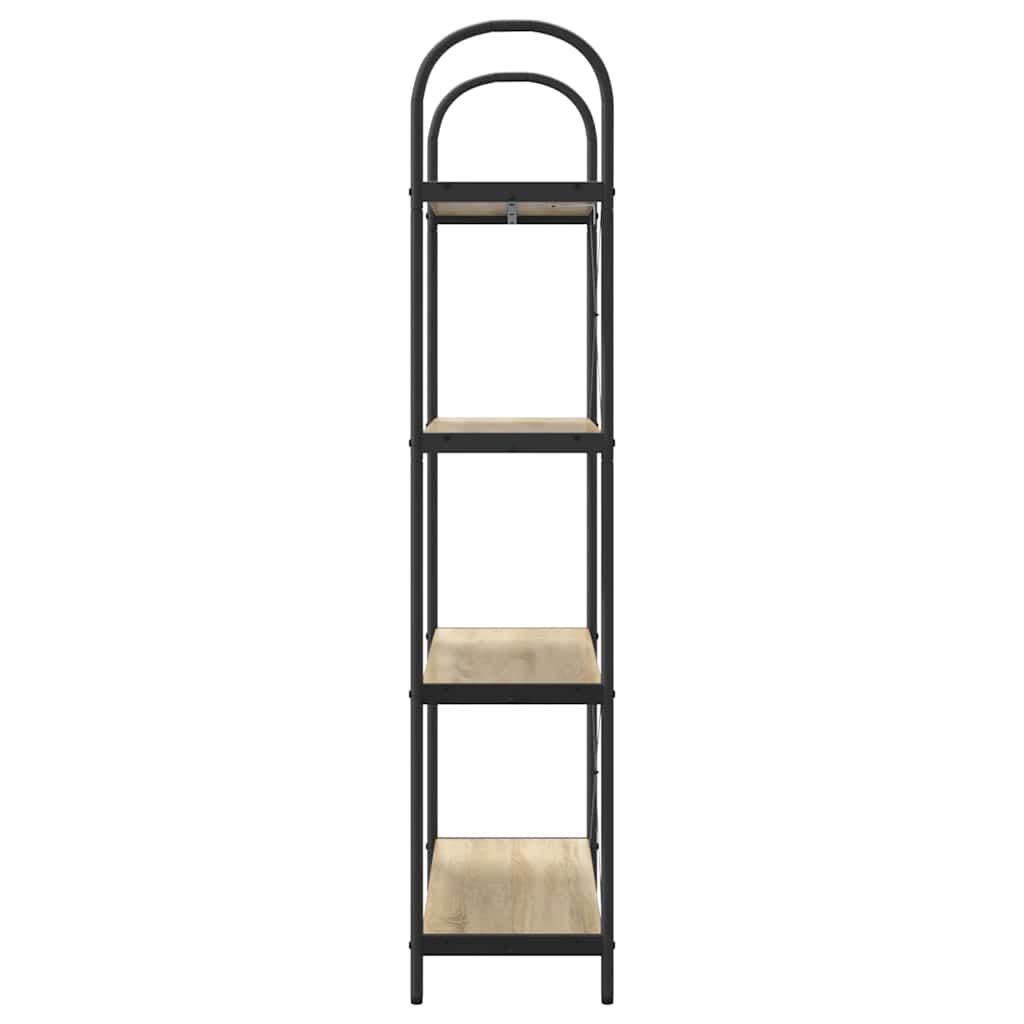 vidaXL Raft pentru cărți Stejar sonoma 80 x 30 x 146 cm Lemn compozit