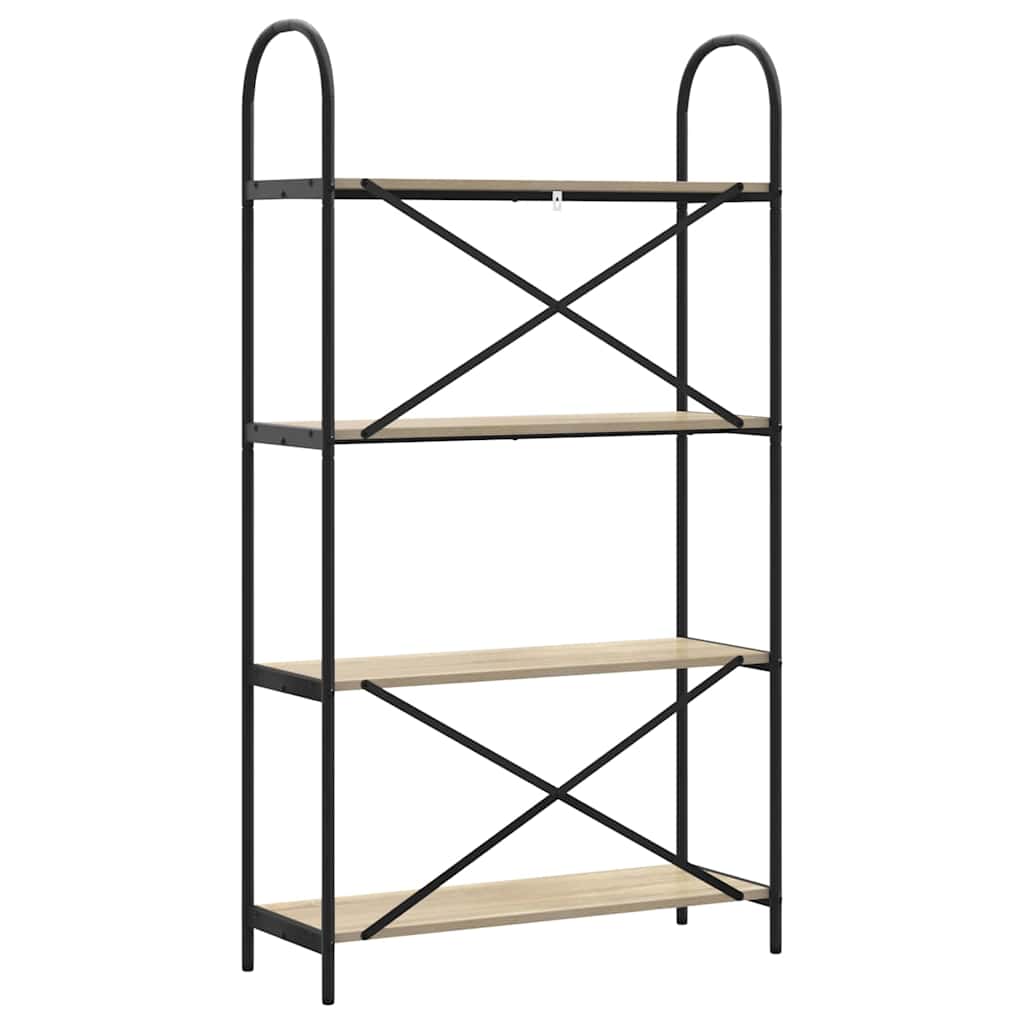 vidaXL Raft pentru cărți Stejar sonoma 80 x 30 x 146 cm Lemn compozit