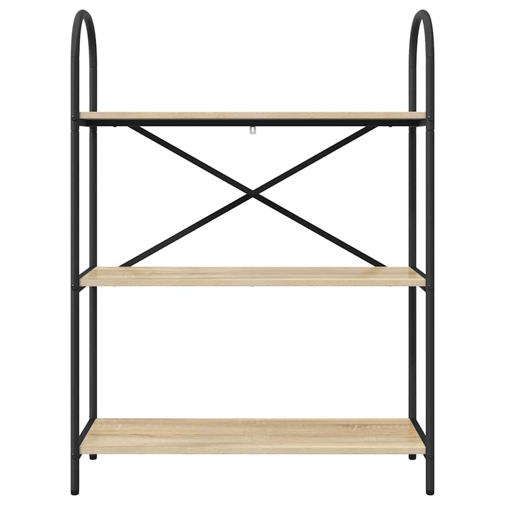 vidaXL Raft pentru cărți Stejar sonoma 80 x 30 x 109 cm Lemn compozit