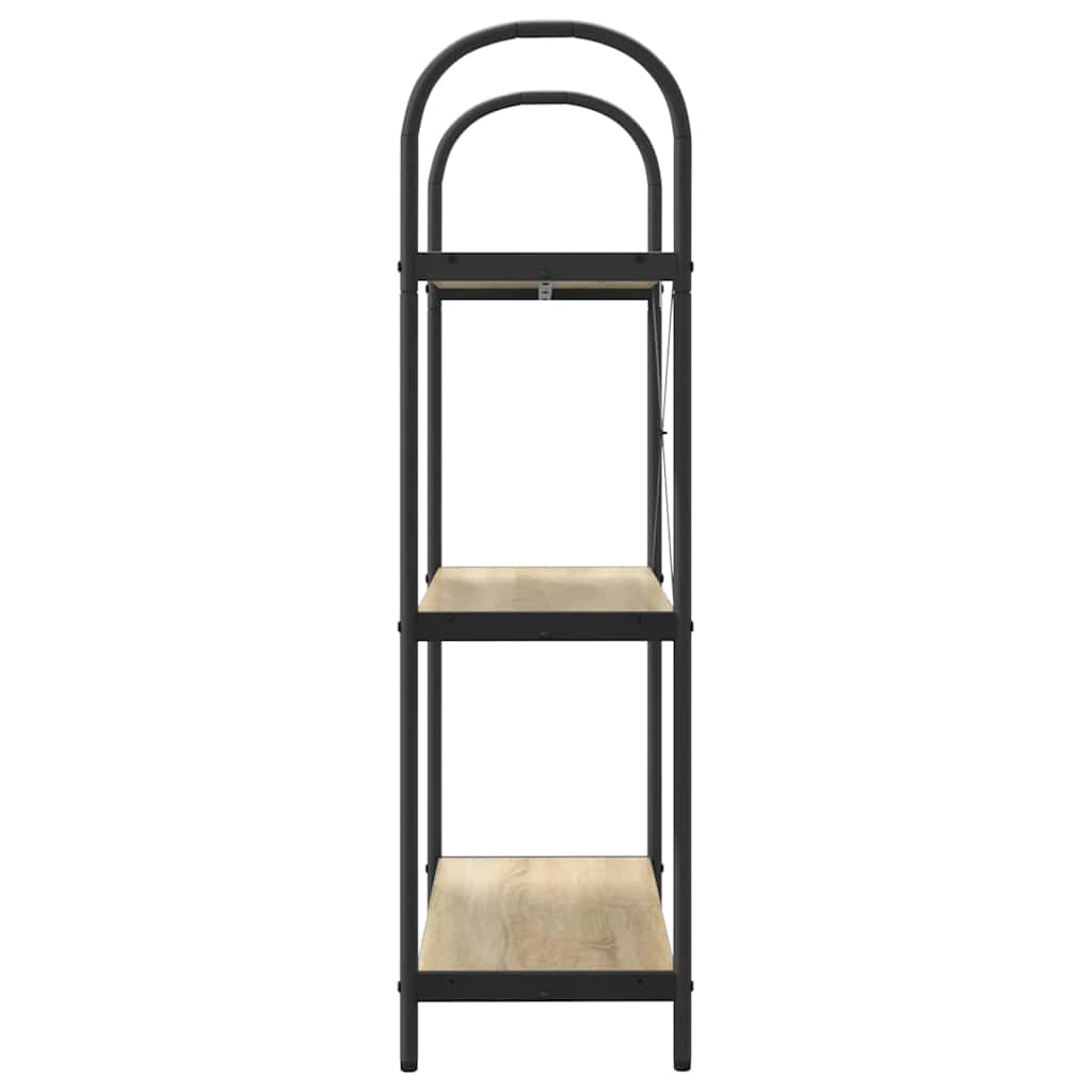 vidaXL Raft pentru cărți Stejar sonoma 80 x 30 x 109 cm Lemn compozit