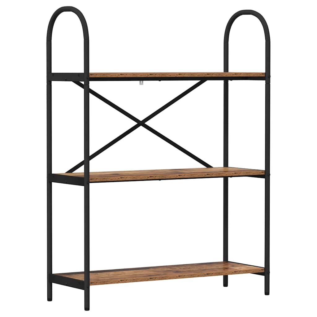 vidaXL Raft pentru cărți Lemn vechi 80 x 30 x 109 cm Lemn compozit