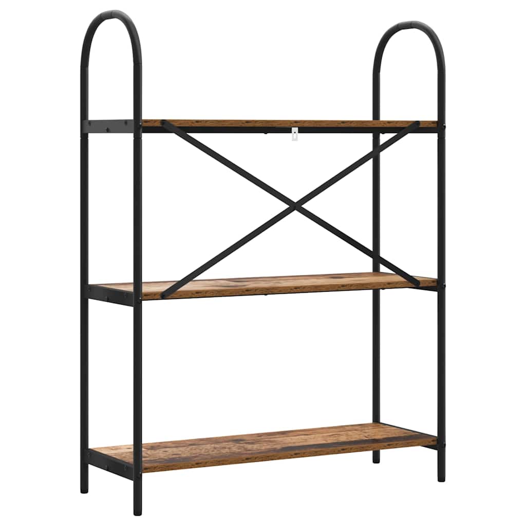 vidaXL Raft pentru cărți Lemn vechi 80 x 30 x 109 cm Lemn compozit