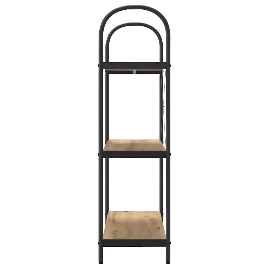 vidaXL Raft pentru cărți stejar artizanal 80 x 30 x 109 cm