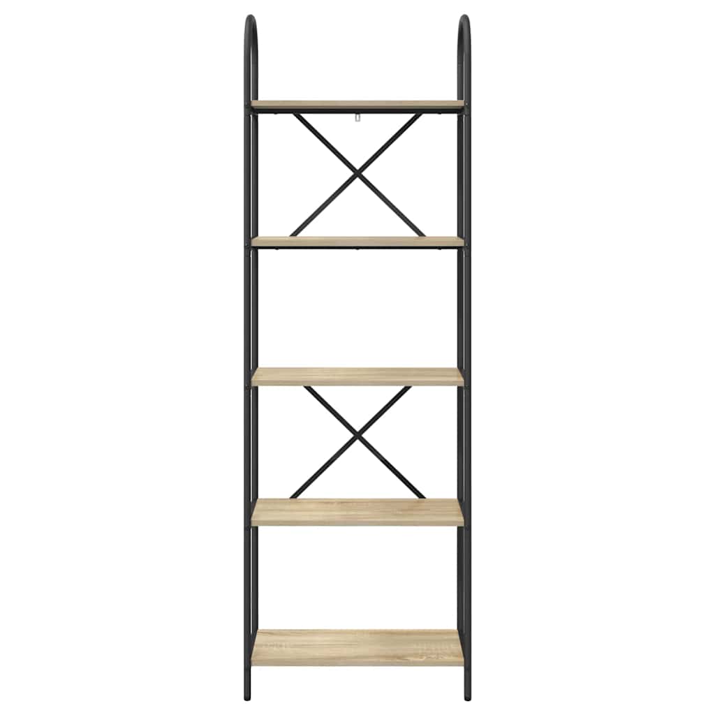 vidaXL Raft pentru cărți Stejar sonoma 60 x 30 x 183 cm Lemn compozit