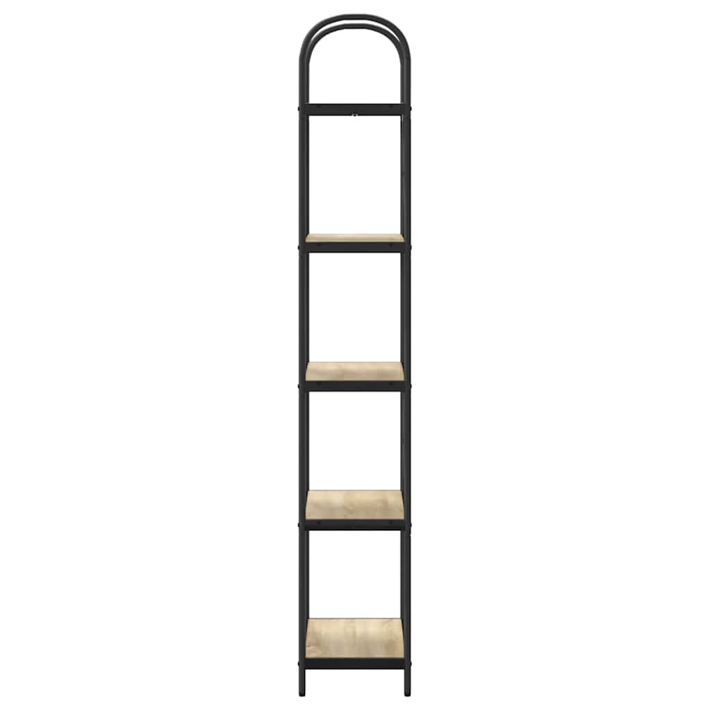 vidaXL Raft pentru cărți Stejar sonoma 60 x 30 x 183 cm Lemn compozit