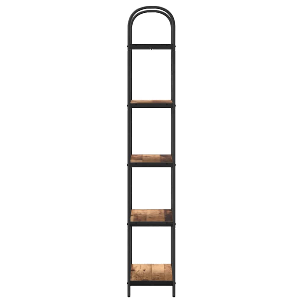 vidaXL Raft pentru cărți Lemn vechi 60 x 30 x 183 cm Lemn compozit