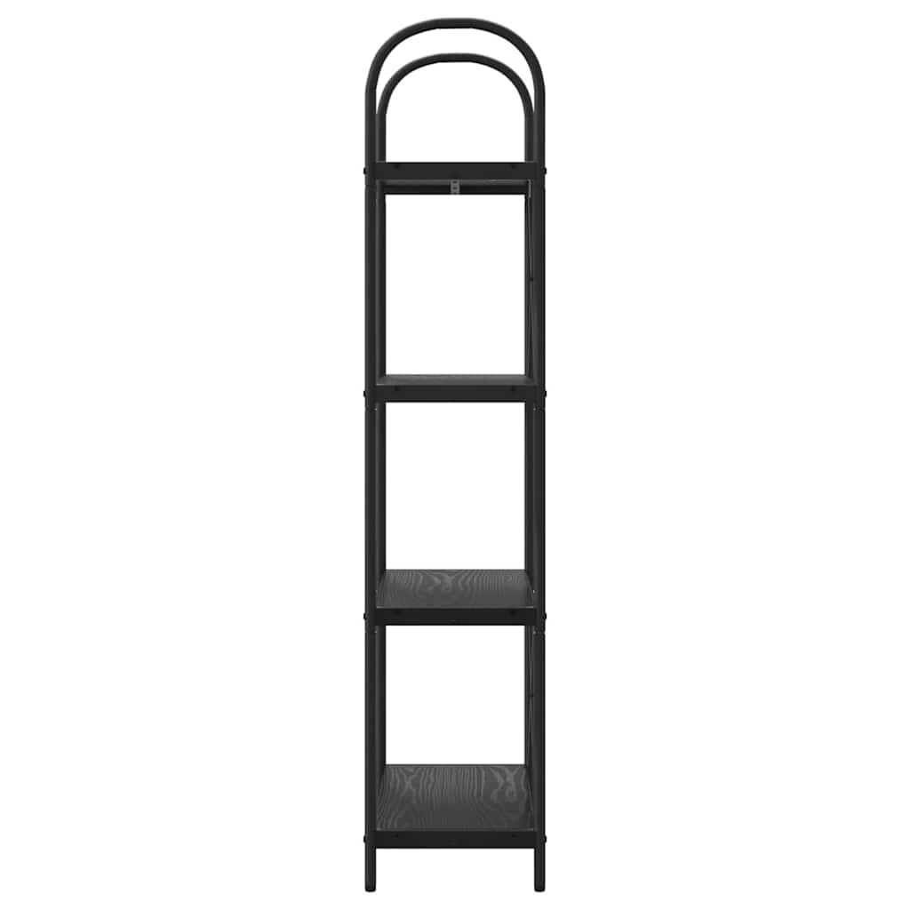 vidaXL Raft pentru cărți Stejar negru 60 x 30 x 146 cm Lemn compozit