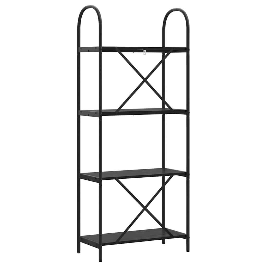 vidaXL Raft pentru cărți Stejar negru 60 x 30 x 146 cm Lemn compozit