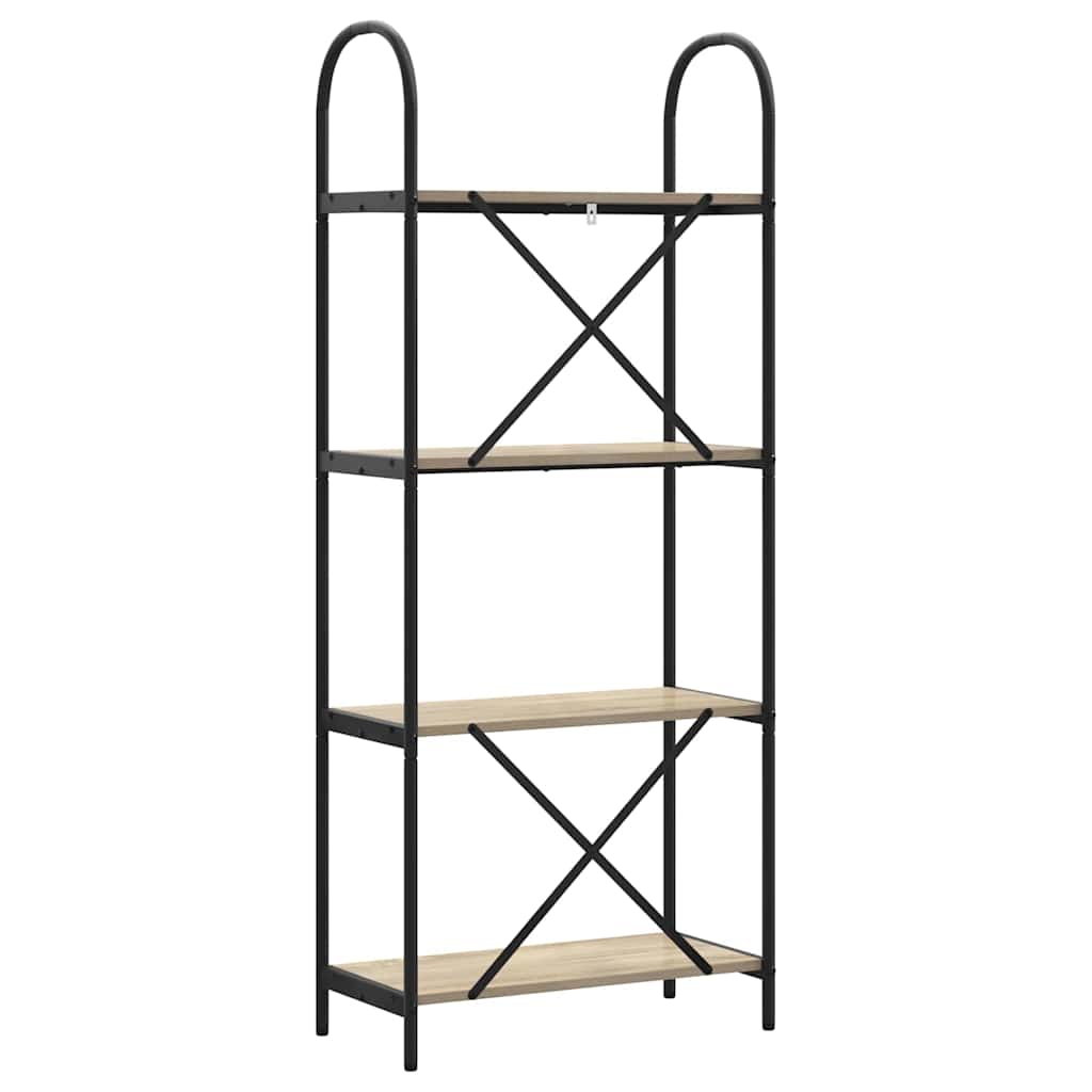 vidaXL Raft pentru cărți Stejar sonoma 60 x 30 x 146 cm Lemn compozit