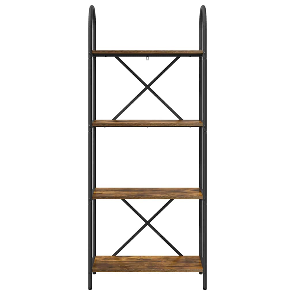 vidaXL Raft pentru cărți Stejar afumat 60 x 30 x 146 cm Lemn compozit