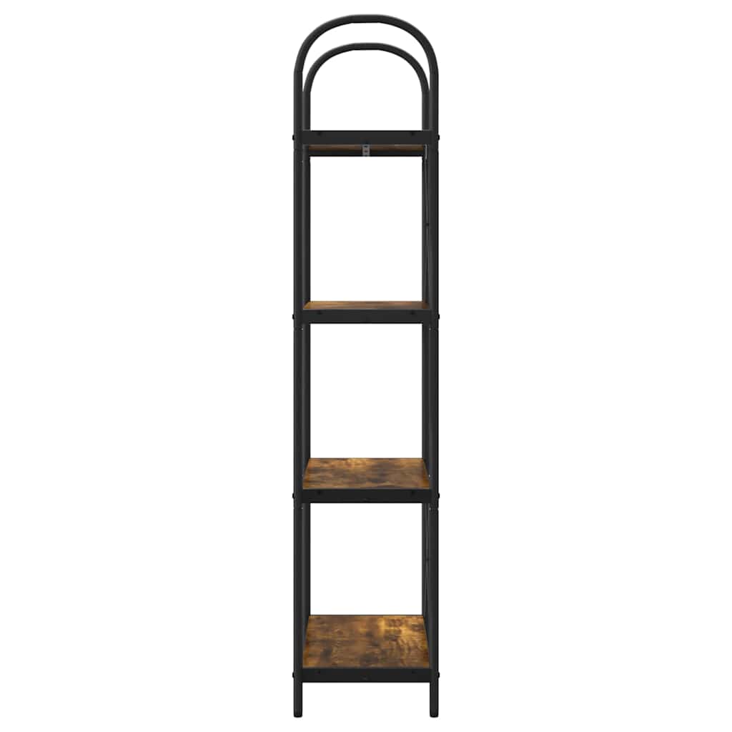 vidaXL Raft pentru cărți Stejar afumat 60 x 30 x 146 cm Lemn compozit