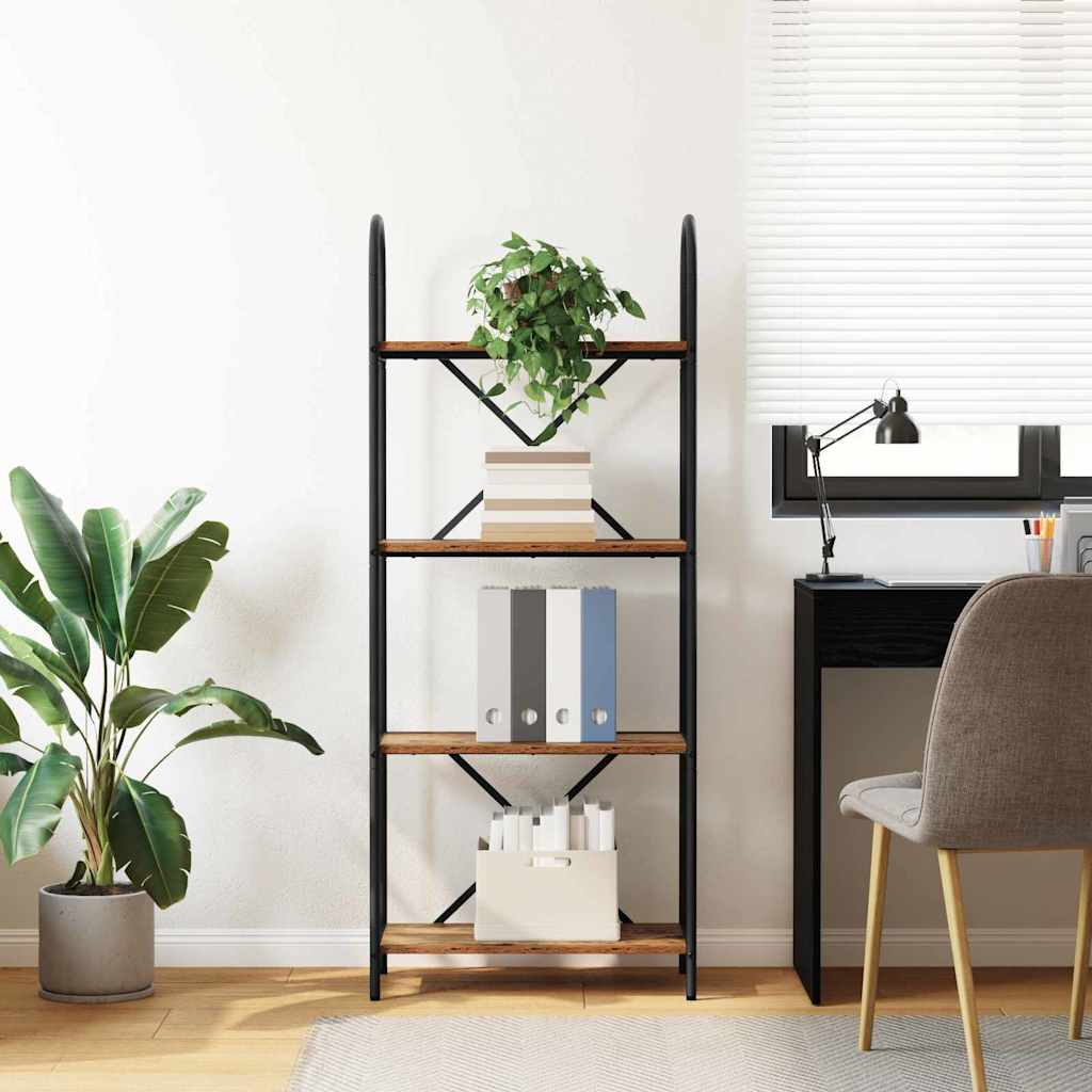 vidaXL Raft pentru cărți Lemn vechi 60 x 30 x 146 cm Lemn compozit