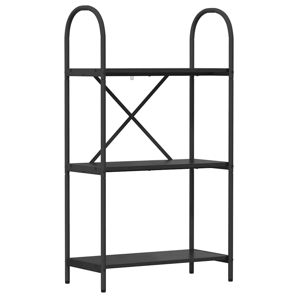 vidaXL Raft pentru cărți Stejar negru 60 x 30 x 109 cm Lemn compozit