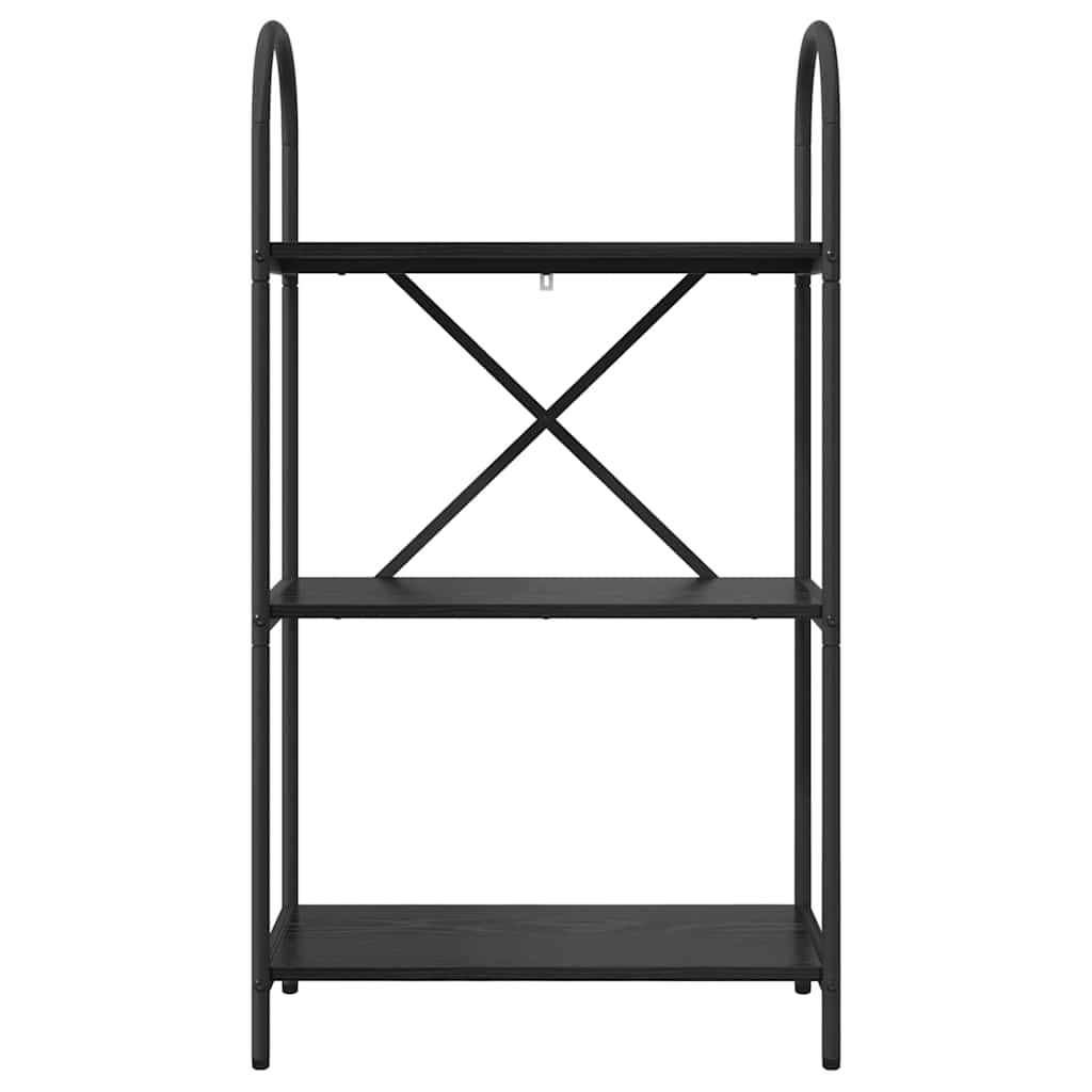 vidaXL Raft pentru cărți Stejar negru 60 x 30 x 109 cm Lemn compozit