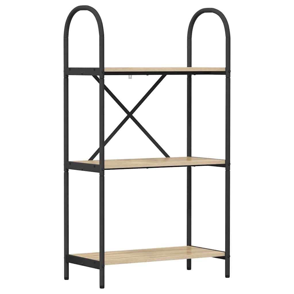 vidaXL Raft pentru cărți Stejar sonoma 60 x 30 x 109 cm Lemn compozit