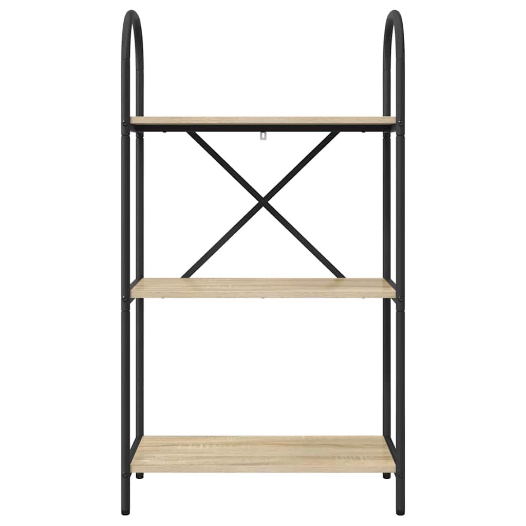 vidaXL Raft pentru cărți Stejar sonoma 60 x 30 x 109 cm Lemn compozit