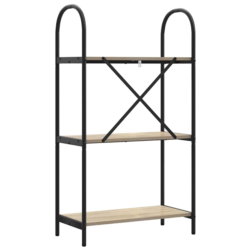 vidaXL Raft pentru cărți Stejar sonoma 60 x 30 x 109 cm Lemn compozit