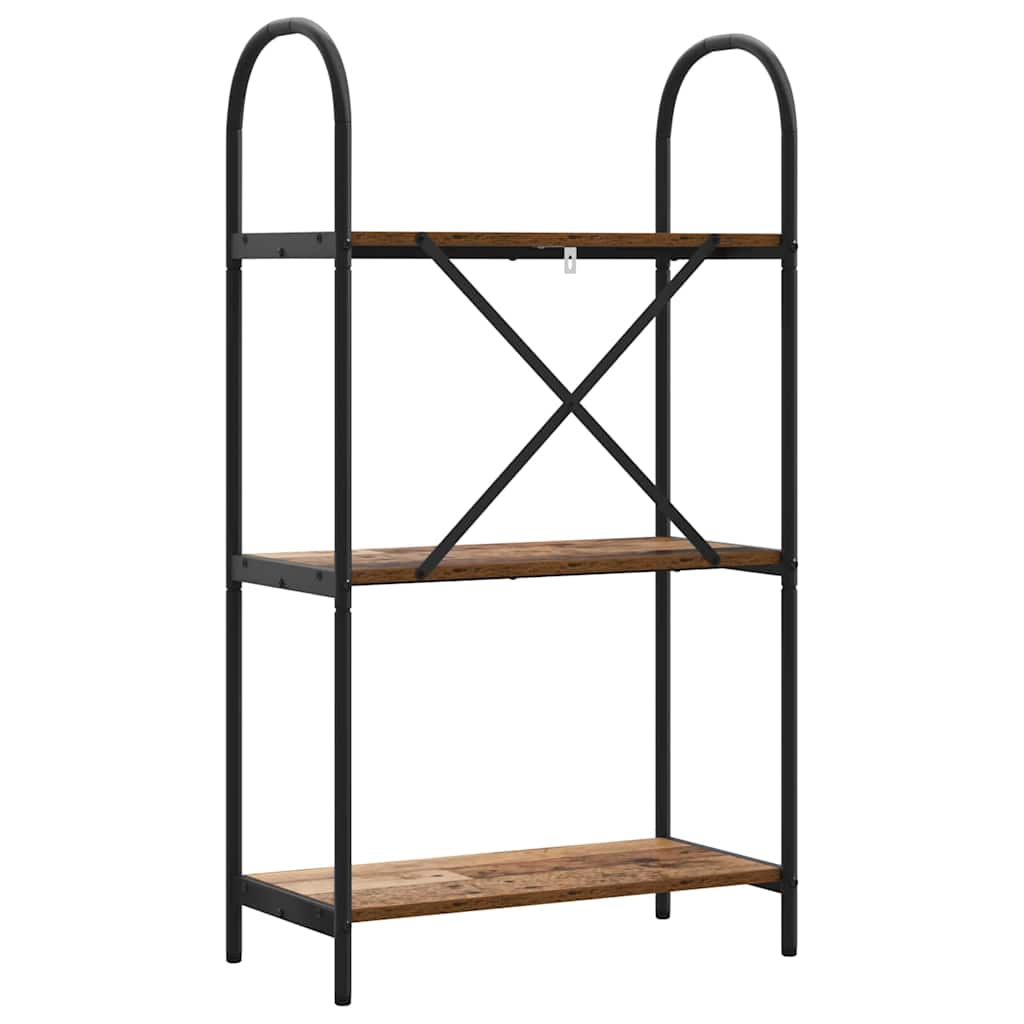 vidaXL Raft pentru cărți Lemn vechi 60 x 30 x 109 cm Lemn compozit