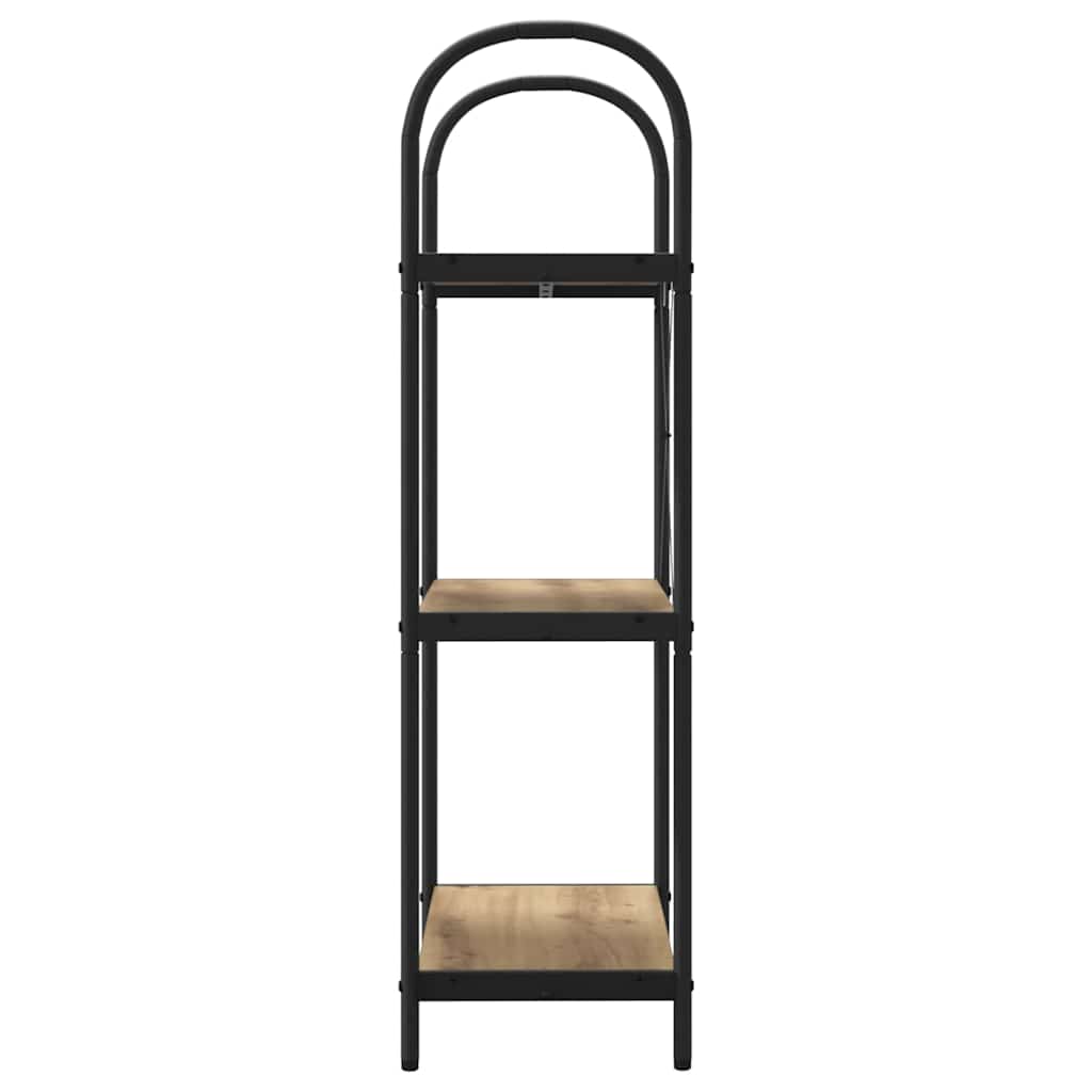 vidaXL Raft pentru cărți stejar artizanal 60 x 30 x 109 cm