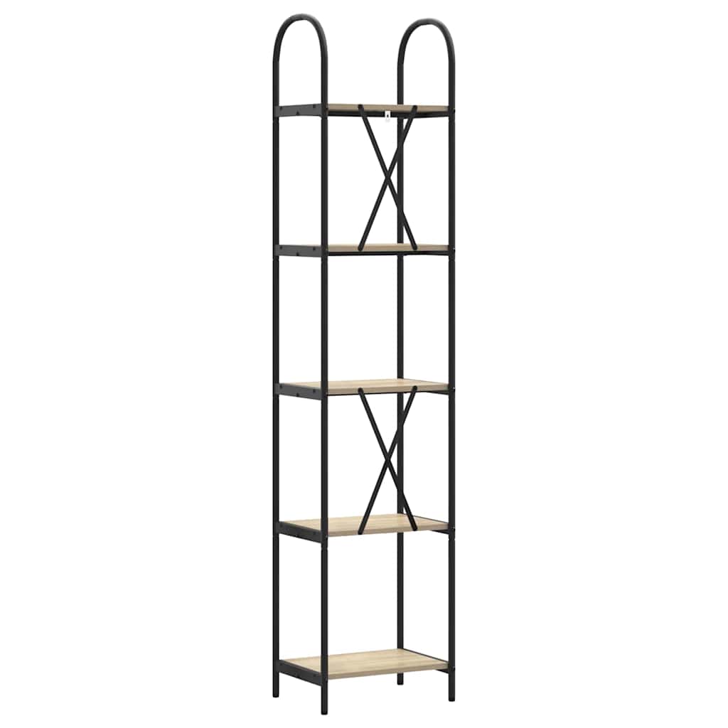 vidaXL Raft pentru cărți Stejar sonoma 40 x 30 x 183 cm Lemn compozit