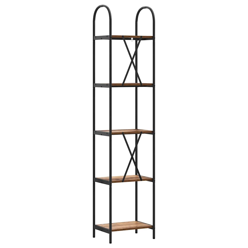 vidaXL Raft pentru cărți Lemn vechi 40 x 30 x 183 cm Lemn compozit