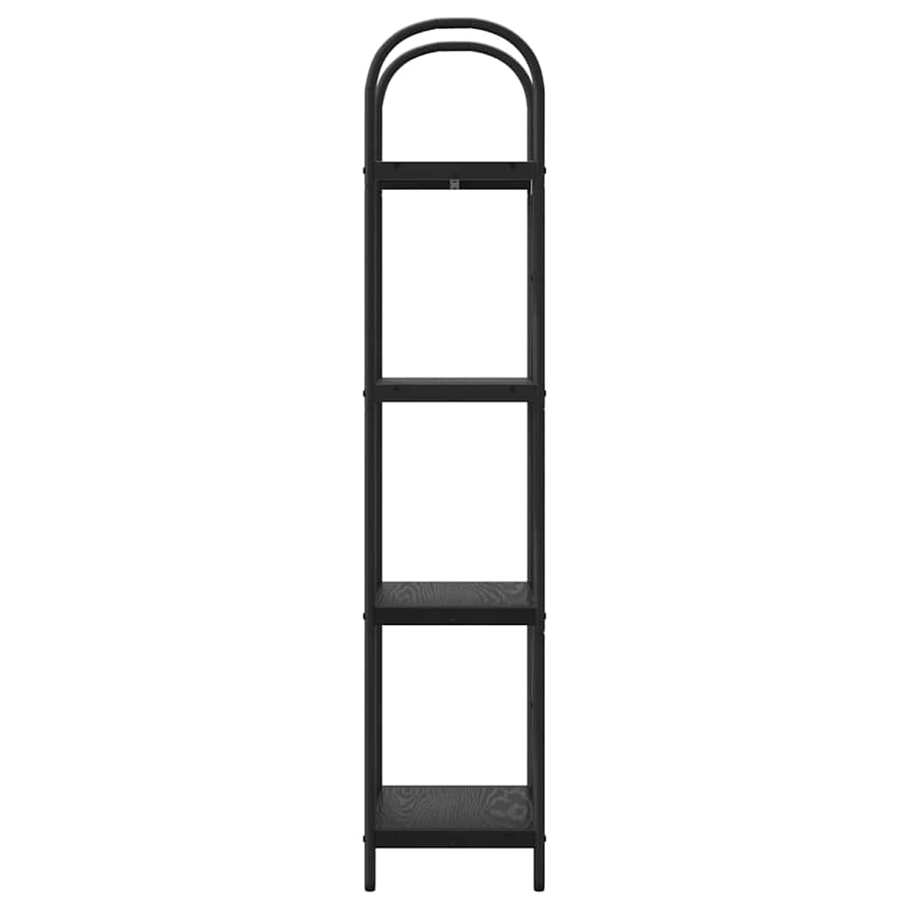 vidaXL Raft pentru cărți Stejar negru 40 x 30 x 146 cm Lemn compozit