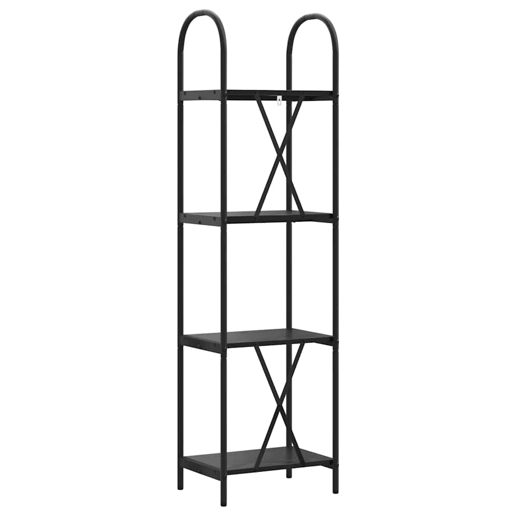 vidaXL Raft pentru cărți Stejar negru 40 x 30 x 146 cm Lemn compozit