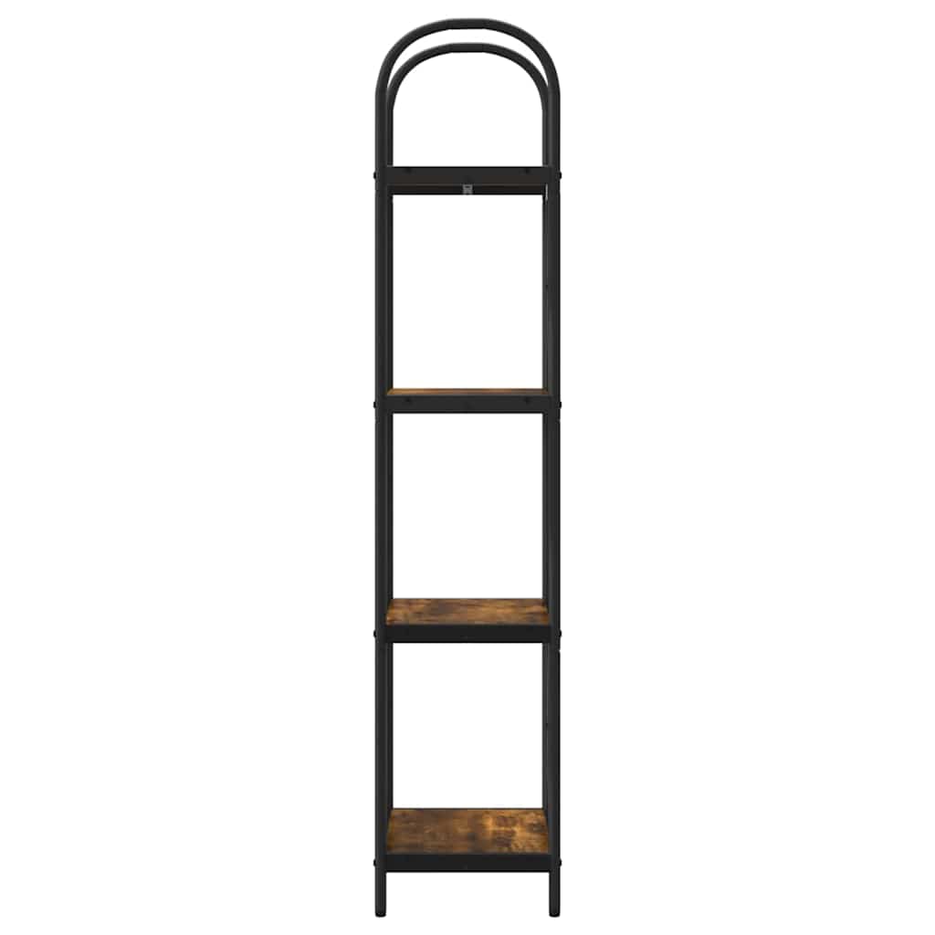 vidaXL Raft pentru cărți Stejar afumat 40 x 30 x 146 cm Lemn compozit