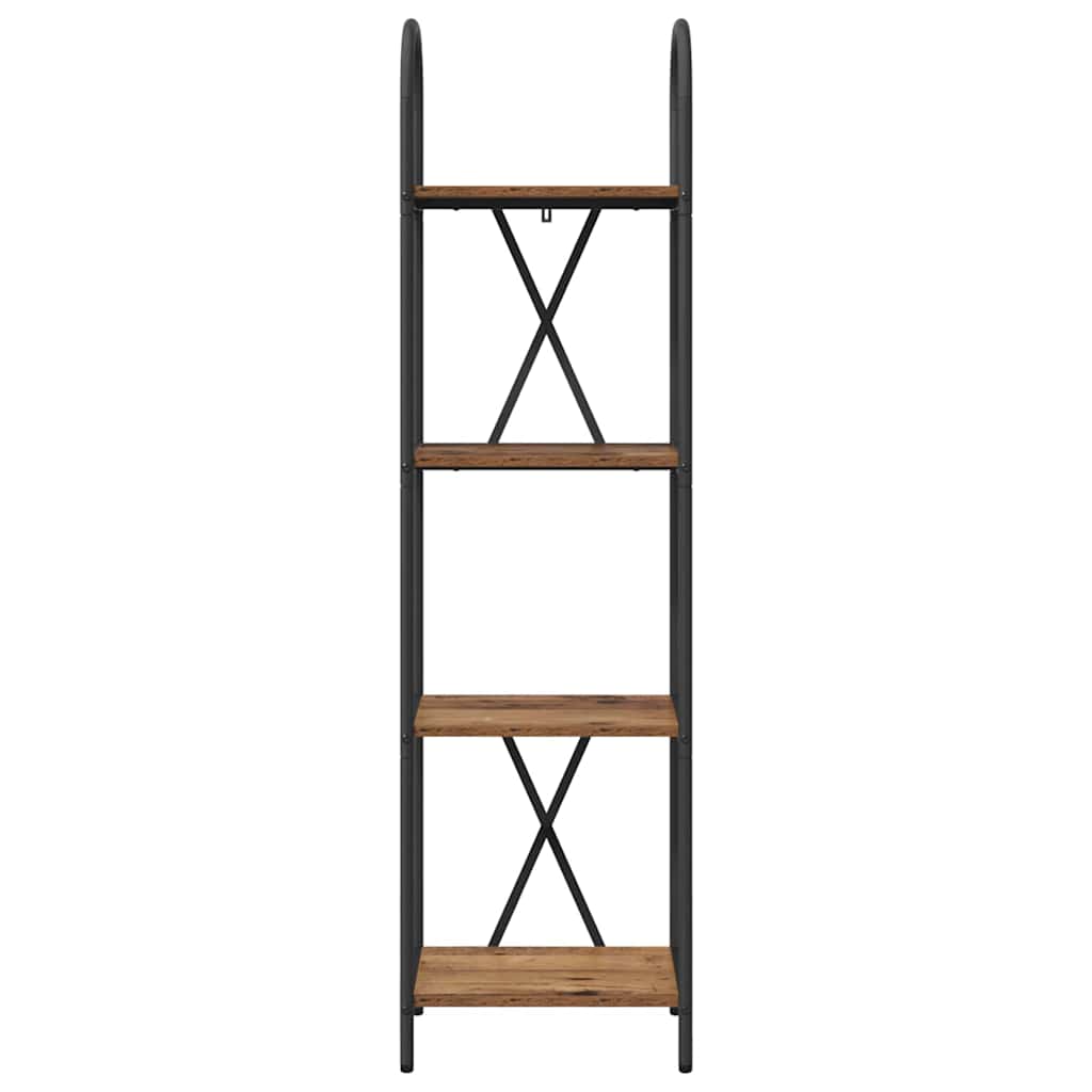 vidaXL Raft pentru cărți Lemn vechi 40 x 30 x 146 cm Lemn compozit