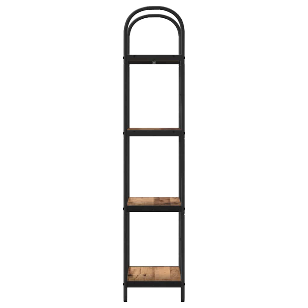 vidaXL Raft pentru cărți Lemn vechi 40 x 30 x 146 cm Lemn compozit