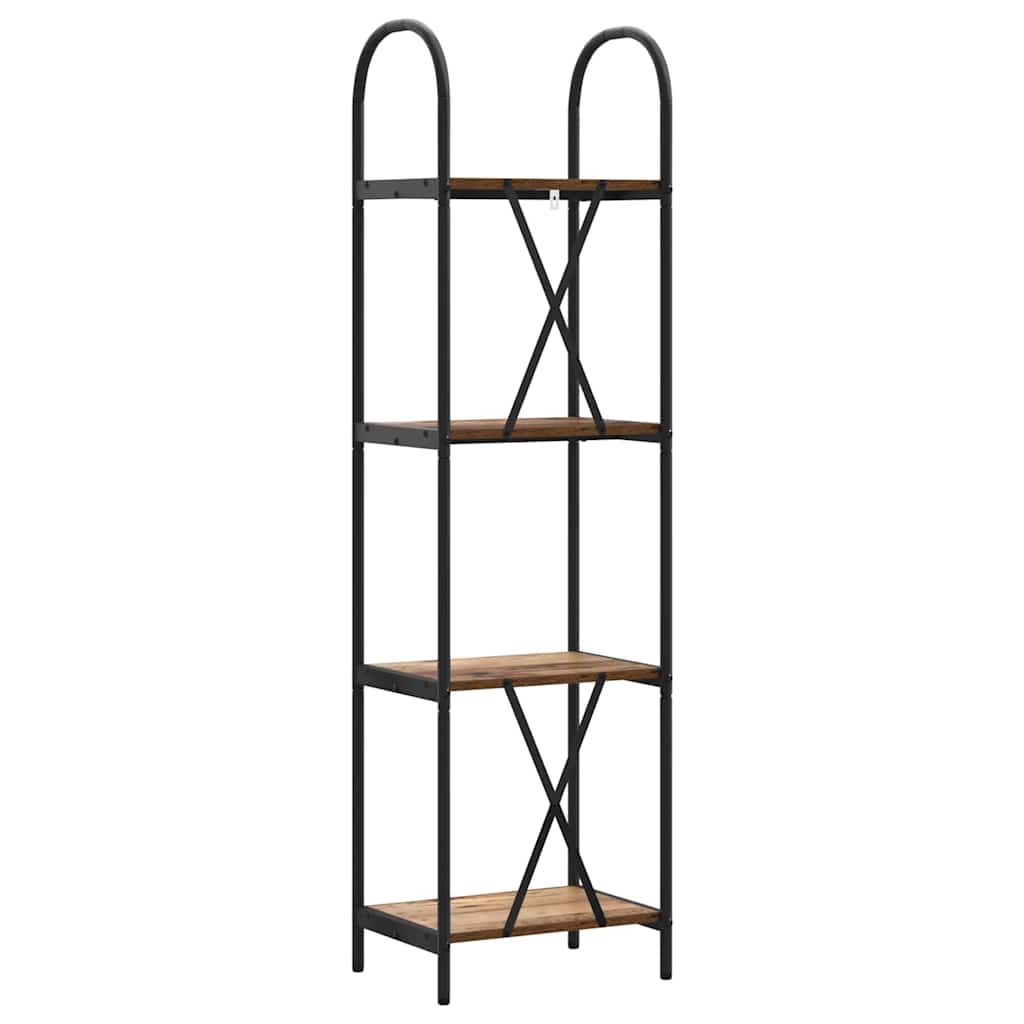 vidaXL Raft pentru cărți Lemn vechi 40 x 30 x 146 cm Lemn compozit