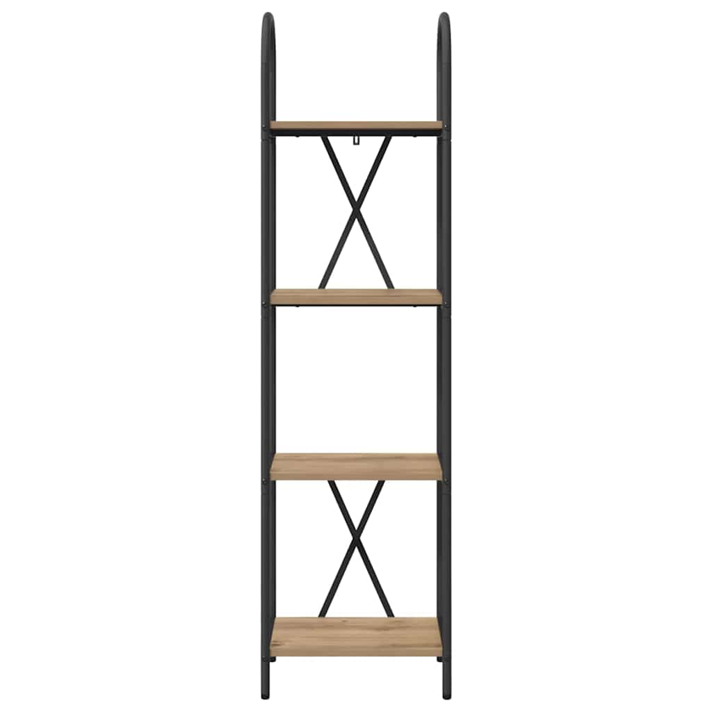 vidaXL Raft pentru cărți stejar artizanal 40 x 30 x 146 cm