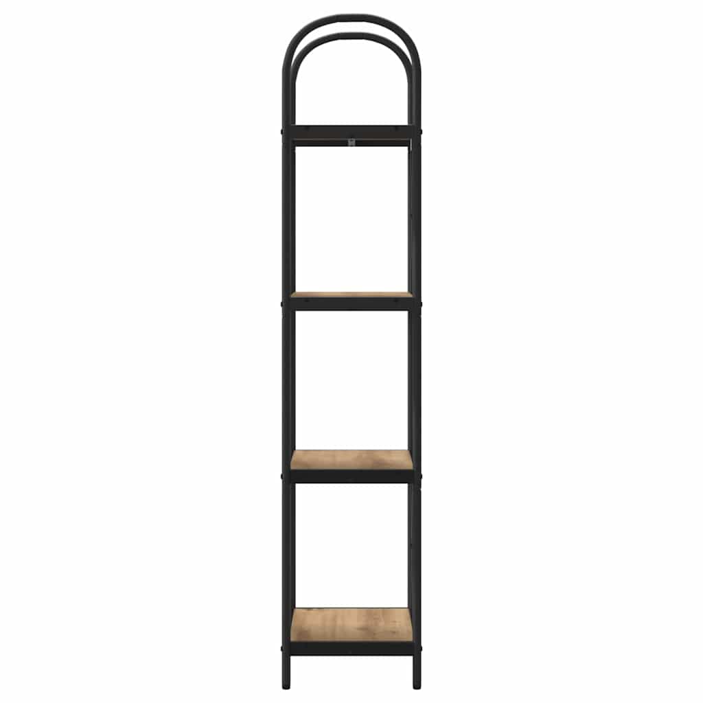 vidaXL Raft pentru cărți stejar artizanal 40 x 30 x 146 cm