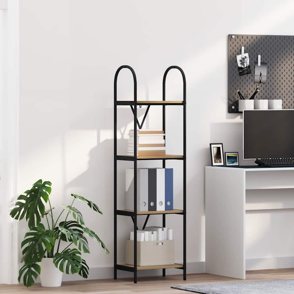 vidaXL Raft pentru cărți stejar artizanal 40 x 30 x 146 cm