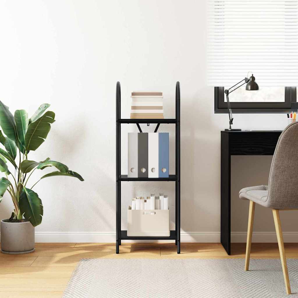 vidaXL Raft pentru cărți Stejar negru 40 x 30 x 109 cm Lemn compozit