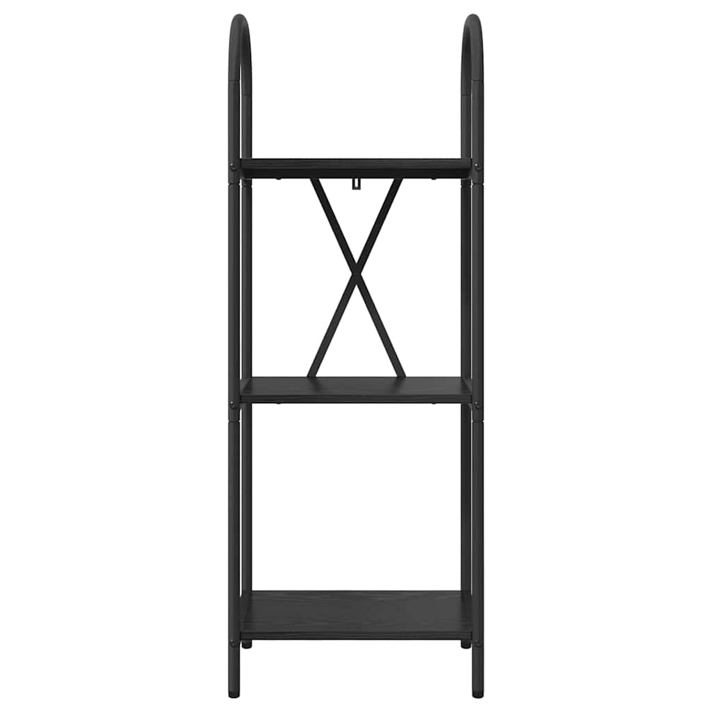 vidaXL Raft pentru cărți Stejar negru 40 x 30 x 109 cm Lemn compozit