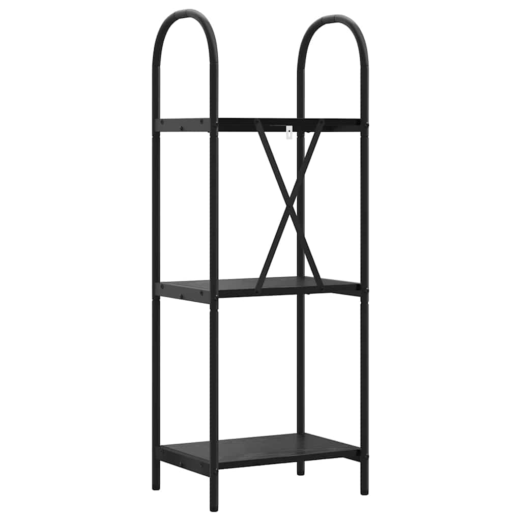 vidaXL Raft pentru cărți Stejar negru 40 x 30 x 109 cm Lemn compozit