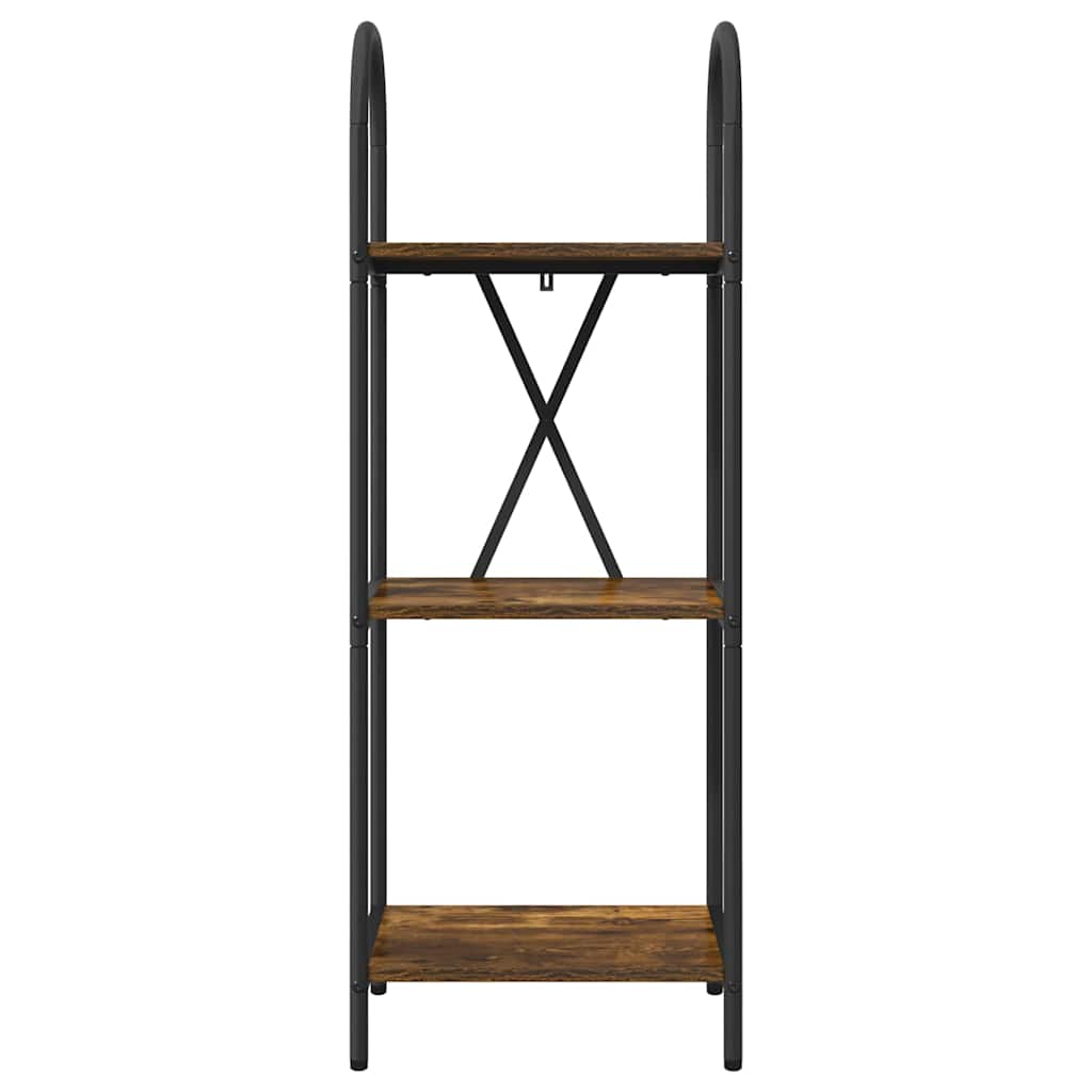 vidaXL Raft pentru cărți Stejar afumat 40 x 30 x 109 cm Lemn compozit