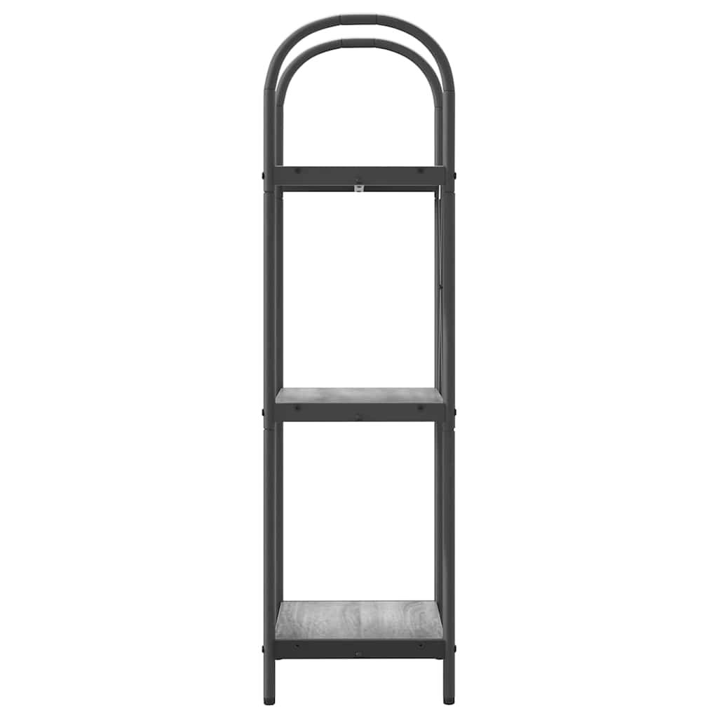 vidaXL Raft pentru cărți sonoma gri 40 x 30 x 109 cm Lemn compozit