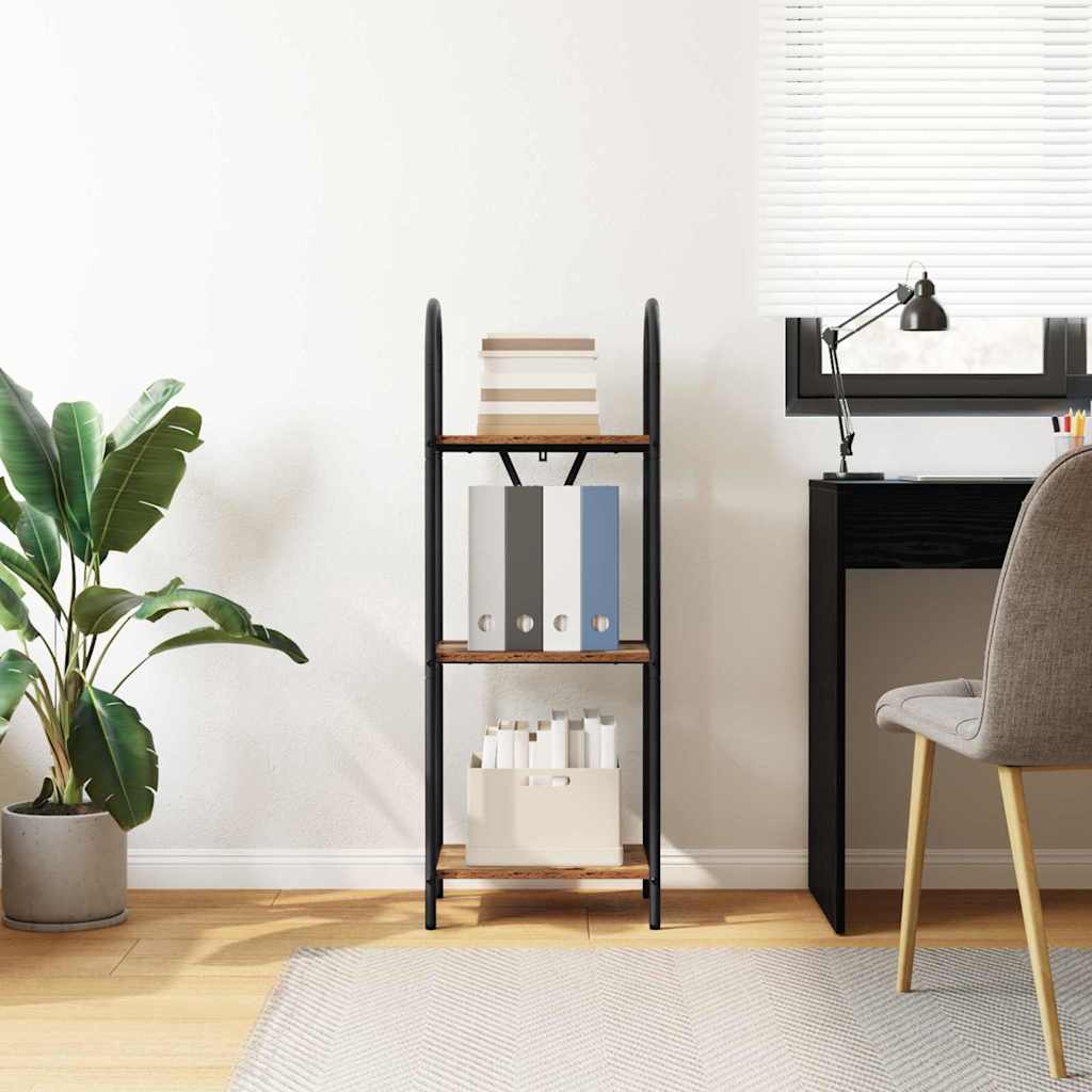 vidaXL Raft pentru cărți Lemn vechi 40 x 30 x 109 cm Lemn compozit