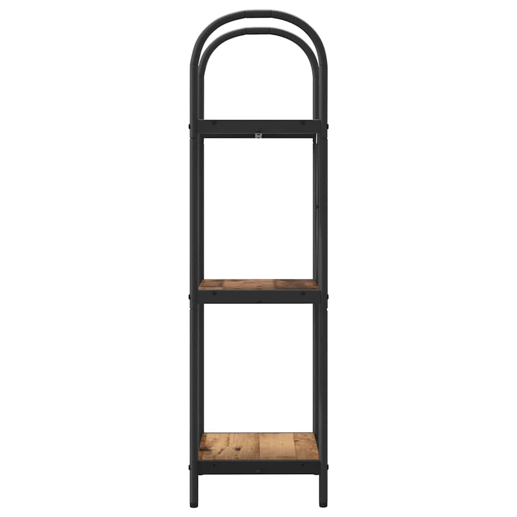 vidaXL Raft pentru cărți Lemn vechi 40 x 30 x 109 cm Lemn compozit