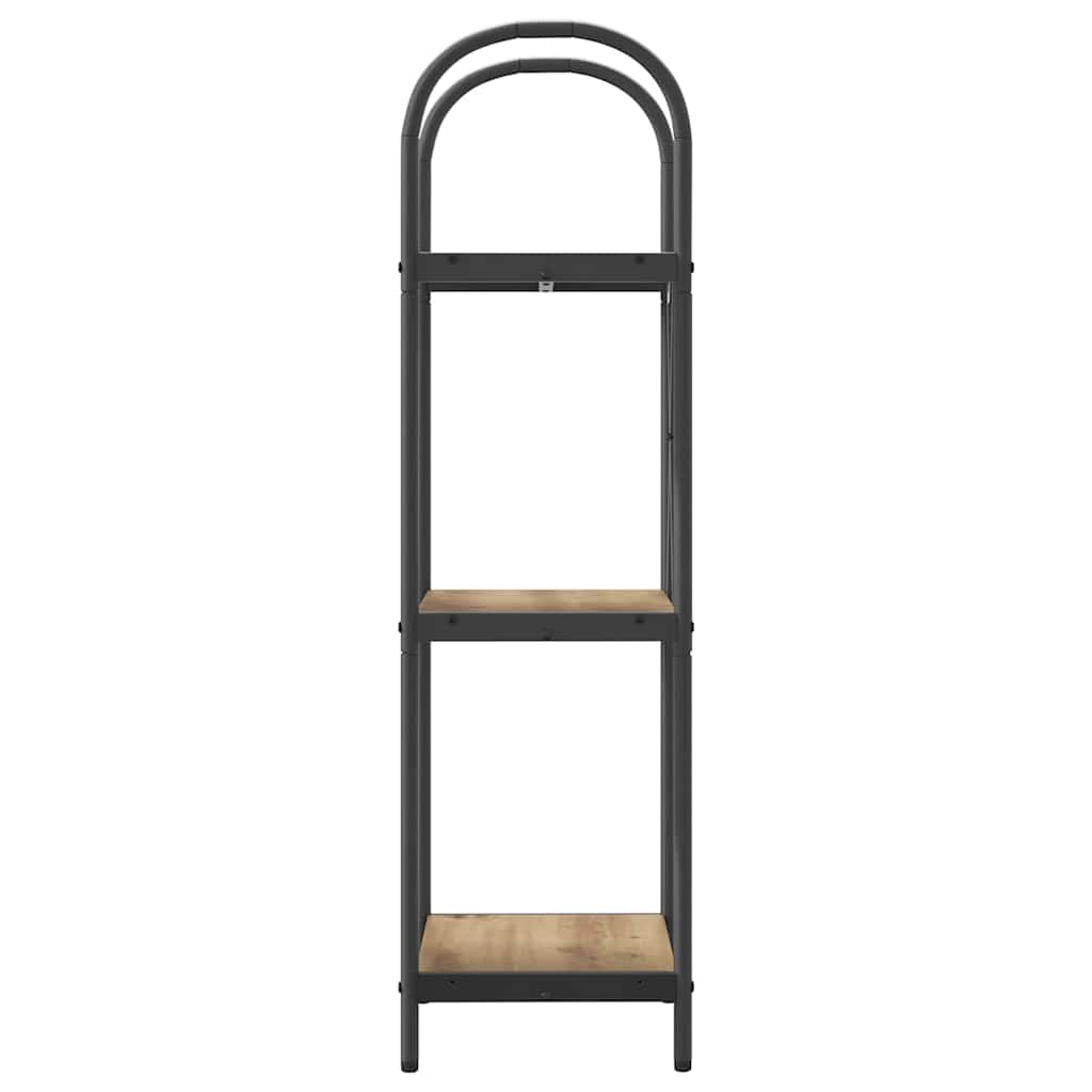 vidaXL Raft pentru cărți stejar artizanal 40 x 30 x 109 cm