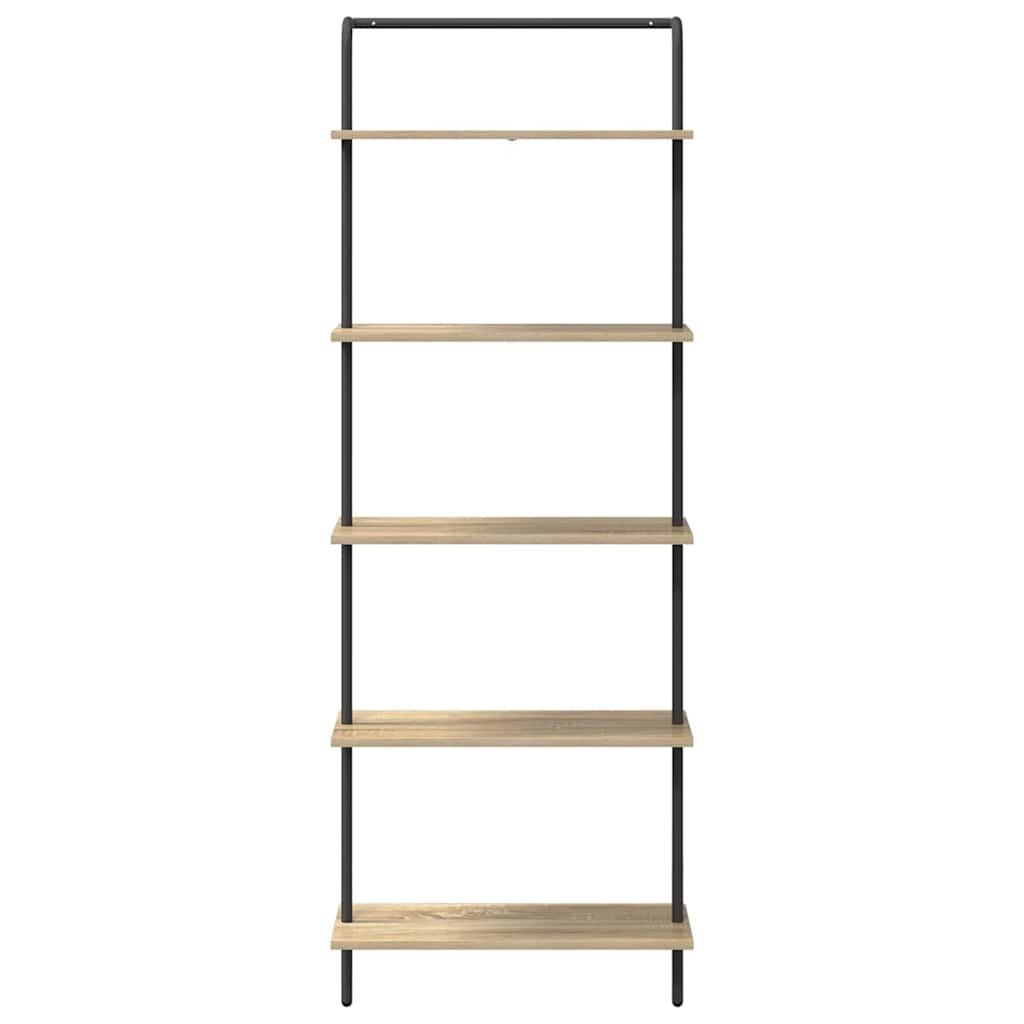 vidaXL Raft pentru cărți Stejar sonoma 60 x 24 x 168 cm Lemn compozit