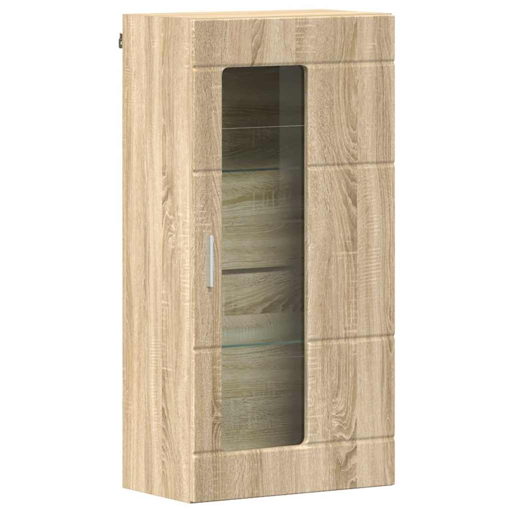vidaXL Cabinet suspendat Stejar sonoma 55 x 29 x 100 cm Lemn compozit