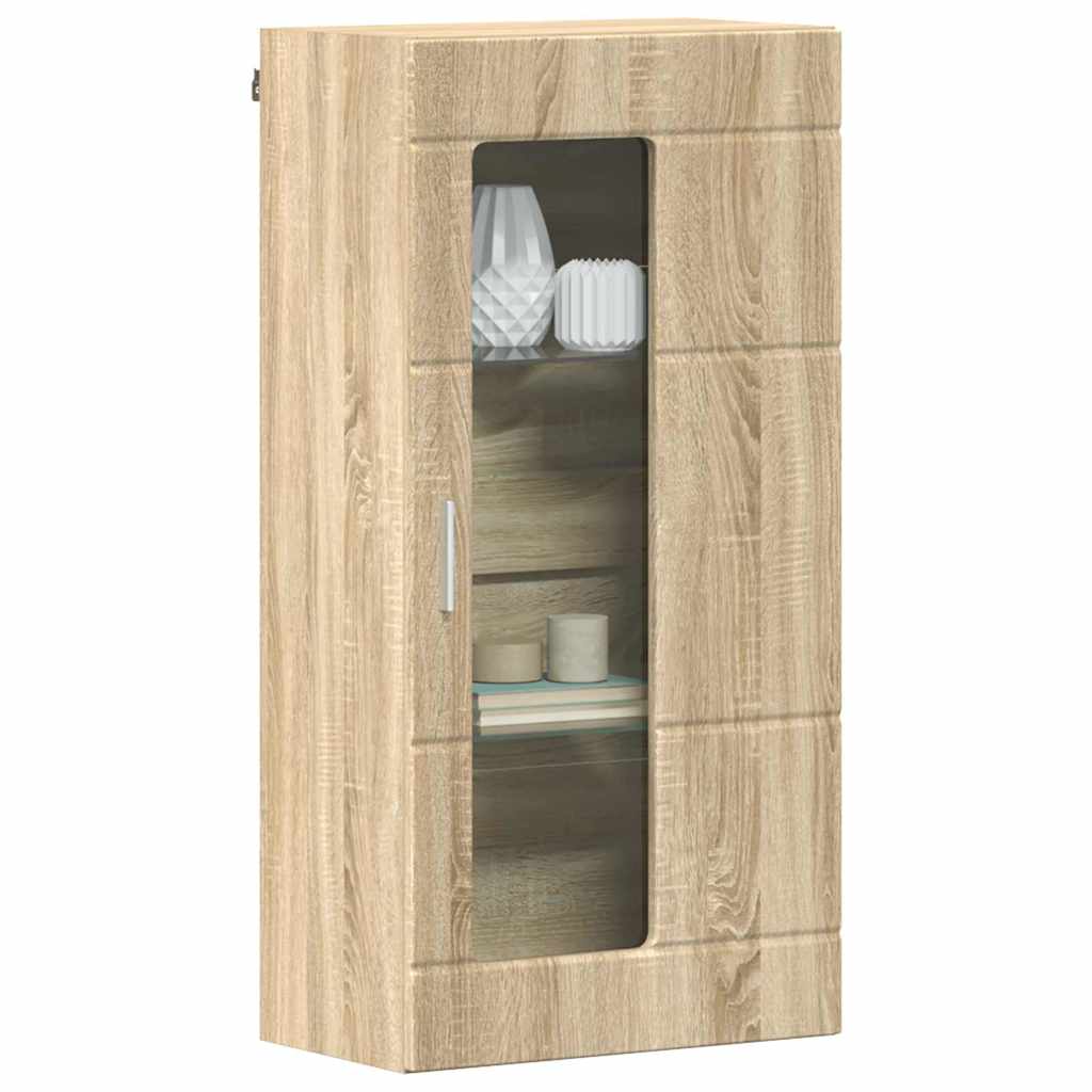 vidaXL Cabinet suspendat Stejar sonoma 55 x 29 x 100 cm Lemn compozit